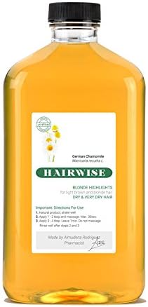 HairWise Vegan shampoo Chamomile for Blonde Hair, enhances highlights, shinny blonde