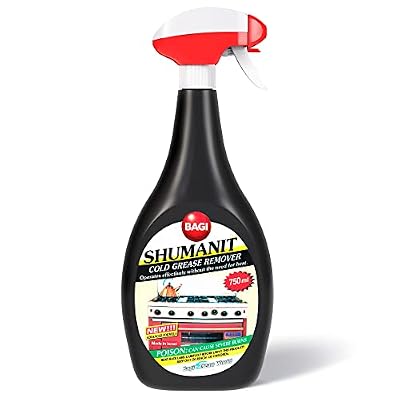 BAGI SHUMANIT - Cold Grease Remover. Spray for The immediate Removal of Stubborn and Burnt fats/Grease