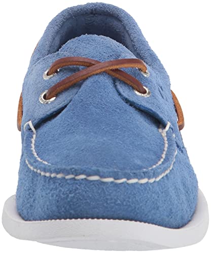 Sperry Men's Authentic Original 2-Eye Boat Shoe, Blue Suede, 102