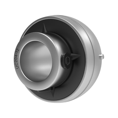 Image of NOOTO UC204-12 Insert Bearing 3/4" Bore with Set Screws Re-lube Type Spherical for Agricultural Machinery Replaces INS-SC-012 GY1012KRRB UG212NL YAR204-012 P204 F204 FL204 T204 PA204 FA204 FB204