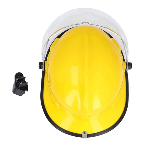 Fire Rescue Helmet with Face Flame Retardant Safety Helmet Hard Hat Adjustable Shock Full Head Fire Fighter Hard Hat Lightweight Vented ABS Work Helmet for Men and Women