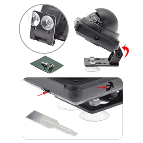 Brújula para tablero de auto y navegación exterior miniatura 3