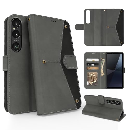 MIIFUBOO �Ή� Sony Xperia 1 VI �P�[�X �蒠�^ ���z�^ �S�ʕی� �ϏՌ� �G�N�X�y���A 1 VI �X�}�z�P�[�X �J�[�h���[ �������U�[ ���b�v�z�[���t�� ���u���@�\�t�� �}�O�l�b�g���� SO-51E SOG13 XQ-EC44 �g