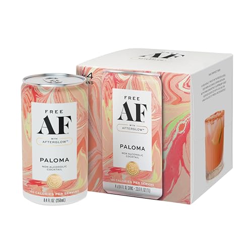 Free AF Paloma Non-Alcoholic Cocktail, 8.4 Oz Cans, 4-Pack