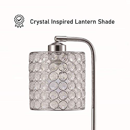 Lámpara de Mesa 21.5" con Puerto USB y Diseño de Cristal miniatura 3