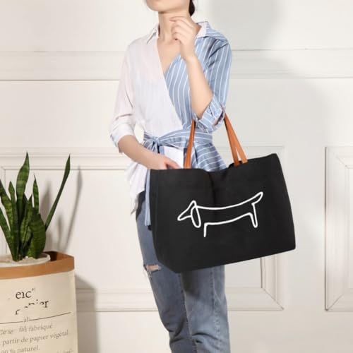 Bolsa Tote con Diseño de Perro Salchicha para Amantes de Mascotas miniatura 2