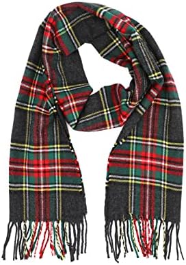 Achillea Soft & Warm Tartan Plaid Checked Cashmere Feel Winter Scarf Unisex