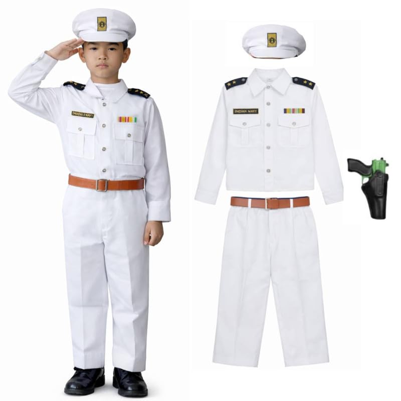 Image of FancyDressWale Community Helper & Career Role Play Costume for Fancy Dress Pilot, Navy, Army, astronaunt, Police Costumes