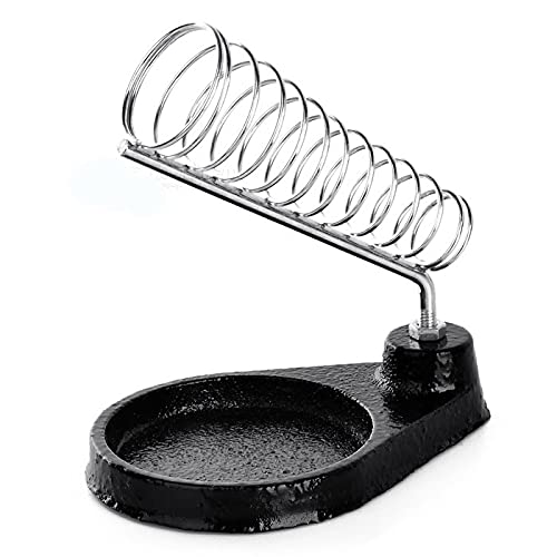 Image of inchGILHOT Sturdy Metal Round Soldering Iron Stand with Spring Holder and Tip Holder - Ideal for Heavy Soldering Projects and Professional Use inch