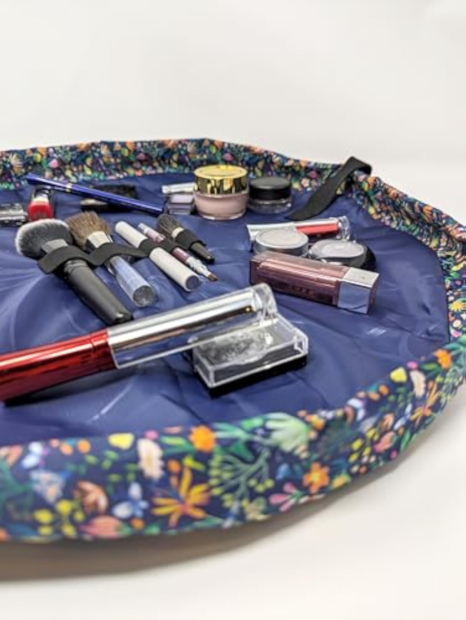 Butterfly Drawstring Cosmetic Pouch & Makeup Bag Organizer