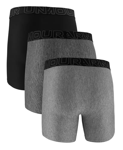 Image of Under Armour mens Multi-pack Performance Tech Boxerjock Brief, 6 inch Inseam, All-day Comfort & Soft