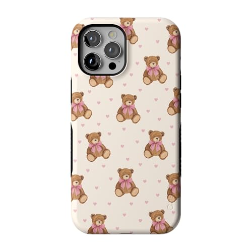 Casely iPhone 12 Pro Max Case | Cuddle Up | Teddy Bear | Bold Protective Design | Compatible with MagSafe