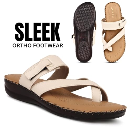 Image of TRASE Sleek Women's Casual Ortho Slippers - Stylish Toe Ring Slippers - Ortho Soft Slippers For Women