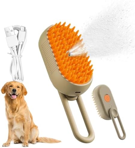 Escova Pet Massageadora a Vapor 3 em 1, Ideal Para Cães e Gatos, ...