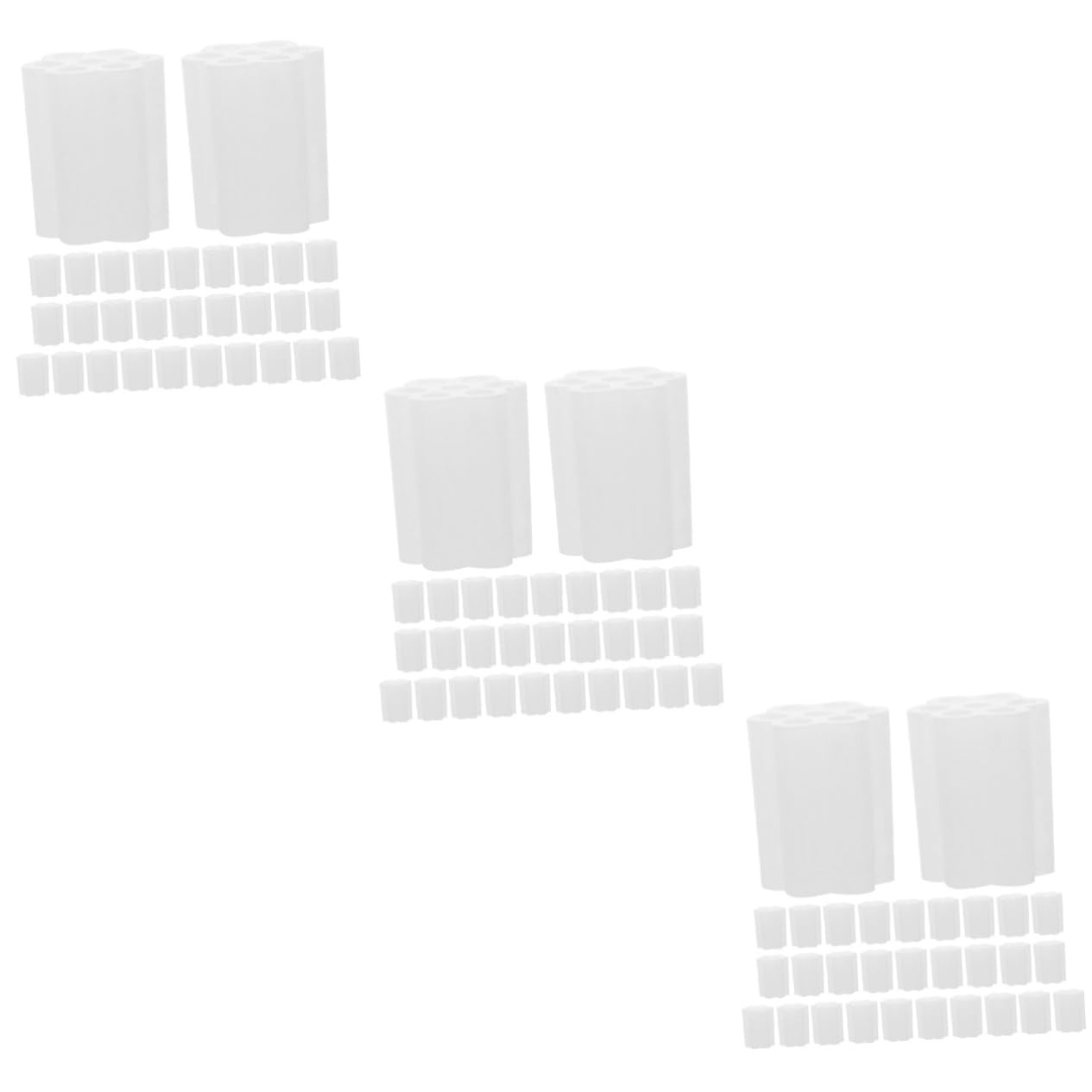Uonlytech 3 Ensembles Base De Monture De Sucette Support D'écran De Sucette Sucettes Support De Sucette pour La Fête Porte-Sucette Pratique Porte-gâteau Plastique Blanche 30 Pièces * 3