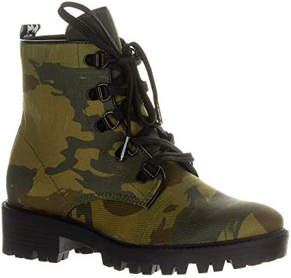 KENDALL + KYLIE Women's Epic Ankle Boot, Olive Camo 7