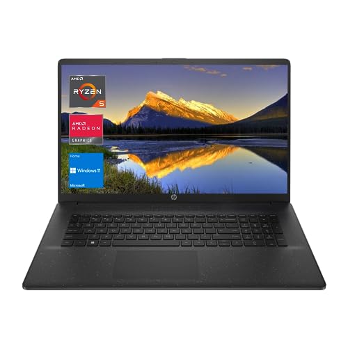 HP 2023 Newest 17 Laptop, 17.3″ FHD Display, AMD Ryzen 5 7530U Processor (Beat i7-1165G7), 16GB RAM, 2TB PCIe SSD, Webcam, HDMI, Wi-Fi 6, Bluetooth, Windows 11 Home, Black