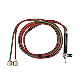 Yctze Oxygen Welding Torch with 5 Tips, Little Torch Jewelers Soldering Tool, Mini Gas Butane Torch Kit for Jewelry Processing Equipment