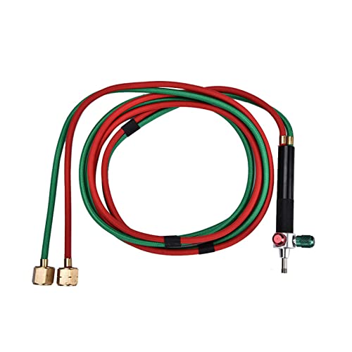 Yctze Oxygen Welding Torch with 5 Tips, Little Torch Jewelers Soldering Tool, Mini Gas Butane Torch Kit for Jewelry Processing Equipment