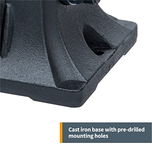 Powertec Bf800C Slow Speed And Long Shift Bench Buffer Polisher With 2 Extra Buffing Wheels, 8 Inch Buffing & Polishing Bench Grinder Machine For Metal, Jelwelry, Knife, Wood, Jade And Plastic #TOP3