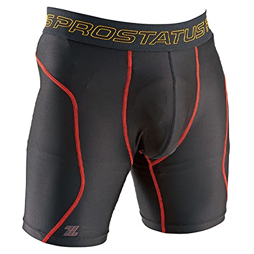 ZETT(ゼット) 野球 プロステイタス ストレッチパンツ ブラック×レッド(1964) Mサイズ BP47