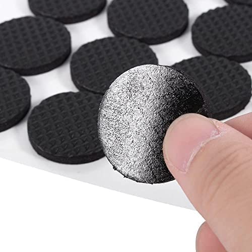 Instakart Furniture Pads Kit, Round Rubber Floor Protector, Sofa Bed, Dining Table,Dining Chairs Balance Pad Noise Insulation Pad,2.5 Cm, Black, 18 Pcs-image-48