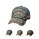 Une pièce polyvalente pour un style rétro et décontracté, facile à assortir avec des jeans, des vestes en cuir ou des vêtements urbains. Cette casquette Old Fuckers Club ajoute une touche rétro audacieuse que vous soyez dans un bar, en balade ou à l'extérieur, ce qui en fait un accessoire de mode polyvalent avec une attitude sérieuse.