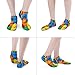 4TH N Women's 5-Pairs Casual Fashion Elastic Ankle Socks, Outdoor Sports Low Cut Sock for Office, Home, Daily Essentials (Colorful Building Blocks Bricks)