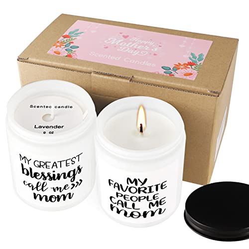 2 Packs Lavender And Vanilla Scented Candles,Best Mom Gift,9Oz,2.75" W X 3.54" H,For Valentine's Day, Mother's Day, Thanksgiving, Birthdays, Anniversaries #TOP4