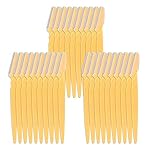 30 Pieces Eyebrow Razor Shaper Trimmer Shaver Facial Razor with Precision Cover for Women and Men