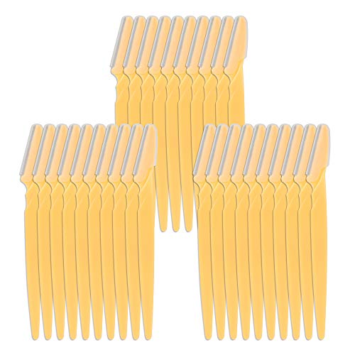 30 Pieces Eyebrow Razor Shaper Trimmer Shaver Facial Razor with Precision Cover for Women and Men