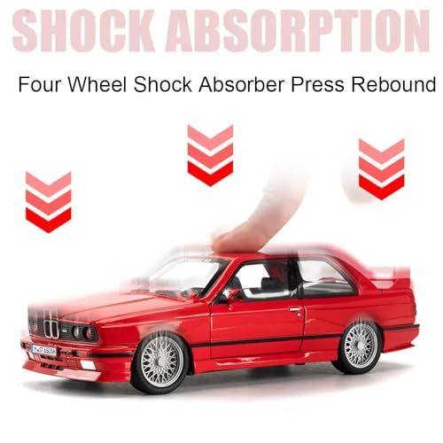 Image of 1:24 B-M-W M3 Toy Car Die Cast Metal M3 Model Cars with Light Sound Pullback Openable Door Cars Toy