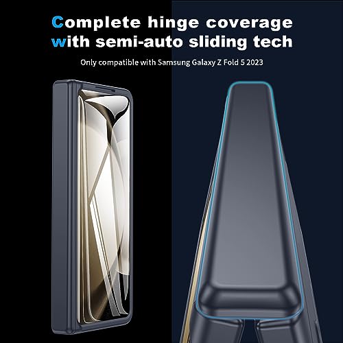 Coque Samsung Z Fold 5 bleu : support idéal pour le bureau - 5