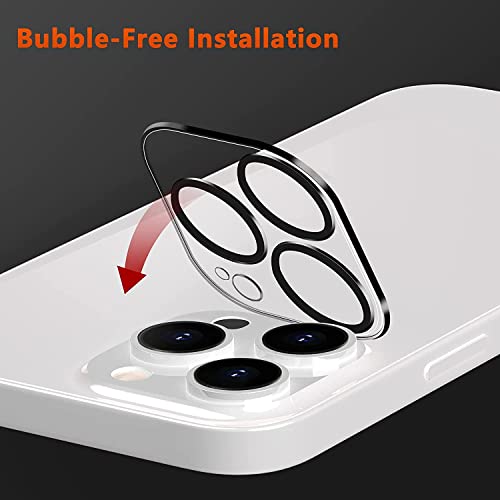 Ferilinso [6 Pack] Camera Lens Protector For Iphone 14 Pro Iphone 14 Pro Max Accessories Camera Cover 9H Glass Unbreakable Protection Case Friendly No Distortion Or Difference In Picture Quality #TOP7