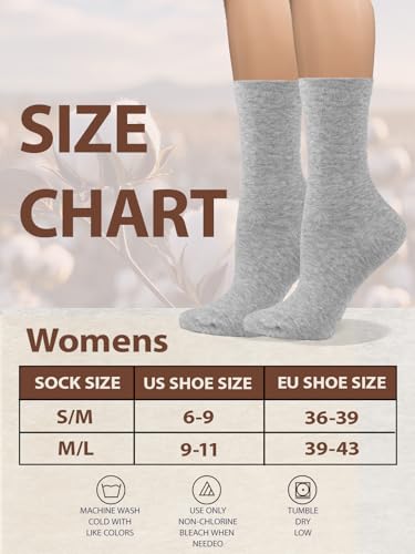 Image of COTTON DAY Women's Soft Combed Cotton Socks Seamless Toe Black White Navy