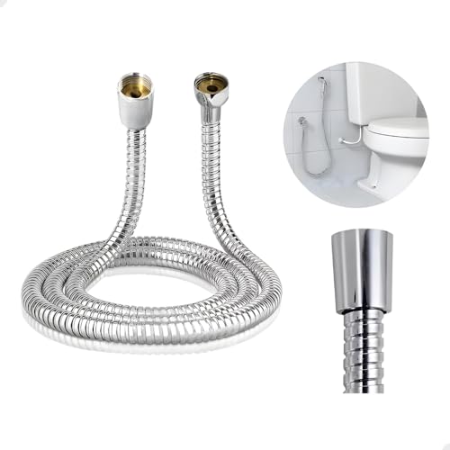 Mangueira, Flexivel, Engate Aço Inox, Salao de Beleza, 120cm, 1/2, Ducha Higiênica, Engate rápido