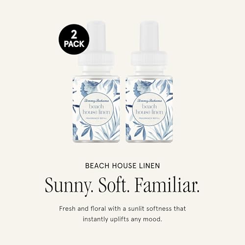 Image of Pura x Tommy Bahama Home Diffuser Refill, 2 Pack, Beach House Linen