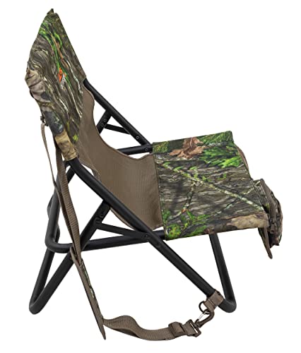 Alps Outdoorz Turkey Hunting Chair With Foldable Low Profile Design, Mossy Oak Obsession Camo, Durable Steel Frame, And Padded Shoulder Carry Strap, Mc (Wide) #TOP1