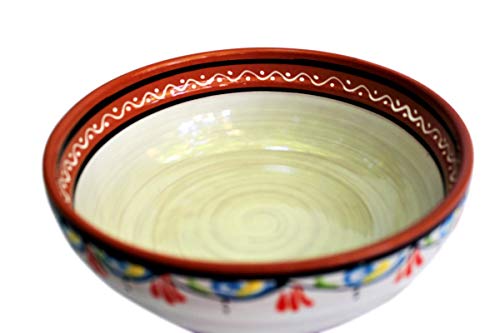 Cactus Canyon Ceramics Spanish Terracotta Deep Serving Dish, White #TOP5