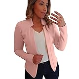 ♛♛♛ Anlässe - Der Damen Blazer verleiht Ihrem Look direkt etwas Stylisches und passt zu unendlich vielen Outfits, wie Arbeit, Business Geschäftstreffen, Party, Feier usw.
