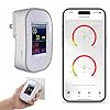 WiFi Natural Gas Detector & Carbon Monoxide Detector Plug-in, 2-in-1 Smart CO and Combustible Gas Leak Detector, App Alerts via Tuya, LED Display, for Home Kitchen Garage RV