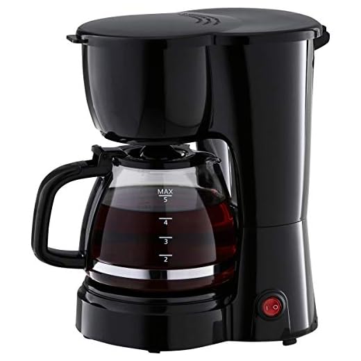 Mainstays 5-Cup Coffee Maker with Removable Filter Basket (.1 Piece (A. Black)
