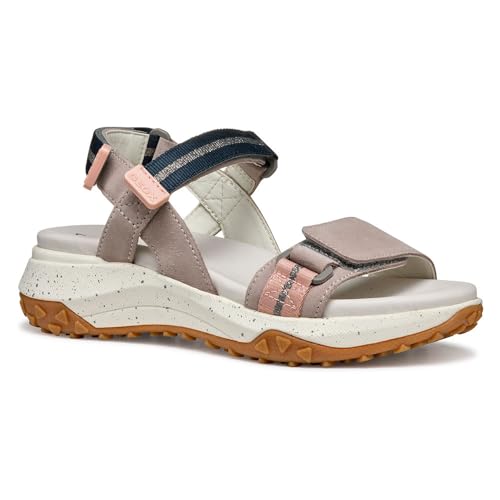 Geox Damskie sandały D Sorapis + Grip B Sport, Rock Nude, 40 EU