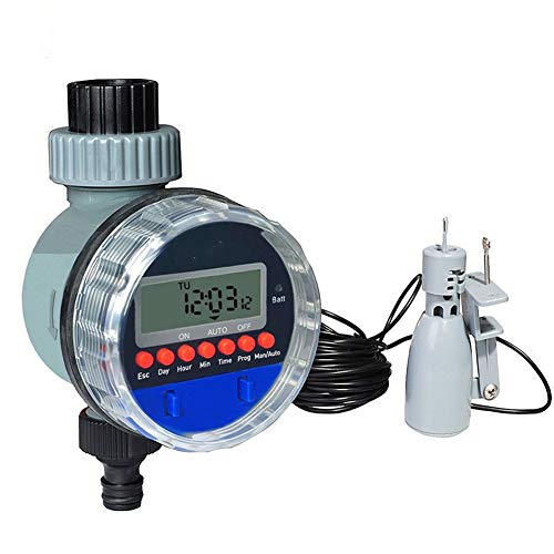 Lijincheng Timed Irrigation Garden Automatic Ball Valve Water Timer Home Waterproof Watering Timer Irrigation Controller Rain Sensor