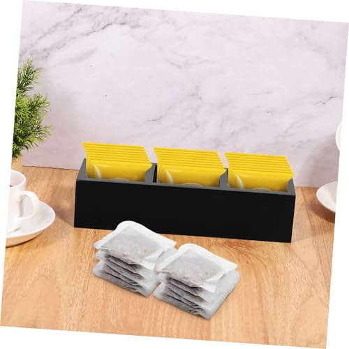Boîte à thé en bois avec compartiments multiples et rangement de sachets de thé - 6