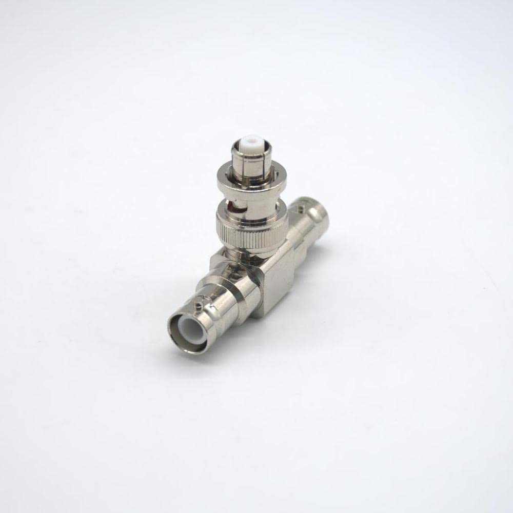 GXMRHWY MHV 2 Male to SHV Female Three-Way Connection T Shape Adapter