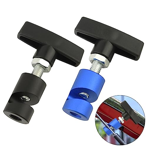 BNYTXV 2Pcs Hood Lift Strut Clamp, Hood Strut Support Lock, Car Hood Shock Lift Support, Spark Plug Gapper, Hood Retainer Holder for Tailgate Hatch and Liftgate, 14mm