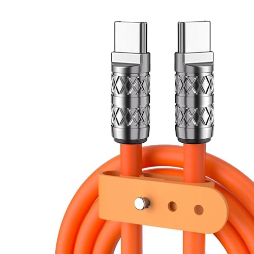 Reflex Power USB C to USB C Charger Cable, 100W/PD 5A, 1M Soft Silicone, Zinc Alloy, for iPhone 16/16 Plus/16 Pro/16 Pro Max/15, MacBook Pro, iPad Pro, Samsung S24/S23/S22 Ultra, Pixel (1 Metre) image 2