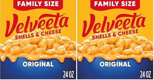 Image of Velveeta Shells & Cheese Original Shell Pasta & Cheese Sauce Value Size Meal (24 oz Box) (Pack of 2)