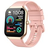 Smartwatch Donna, 1.96' Orologio Smartwatch con Effettua/Risposta Chiamate, 113+Sportive Smart Watch con Contapassi/Cardiofrequenzimetro/Sonno, Impermeabile IP68 Fitness Tracker per Android iOS